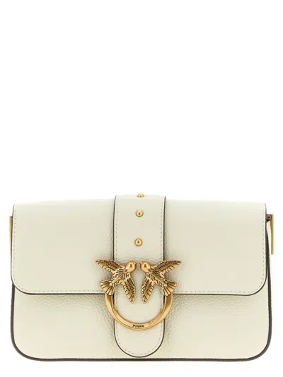 Pinko 'love One Mini' Crossbody Bag In Neutral