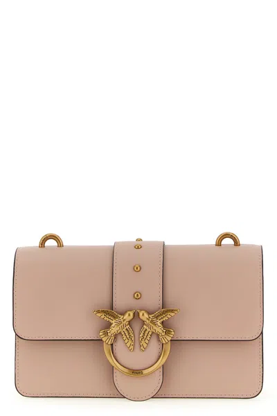 Pinko 'love One Mini' Crossbody Bag In Pink