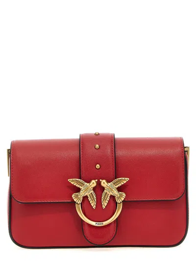 Pinko 'love One Mini' Crossbody Bag In Red