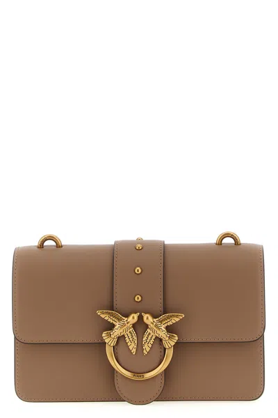 Pinko 'love One Mini' Crossbody Bag In Sand