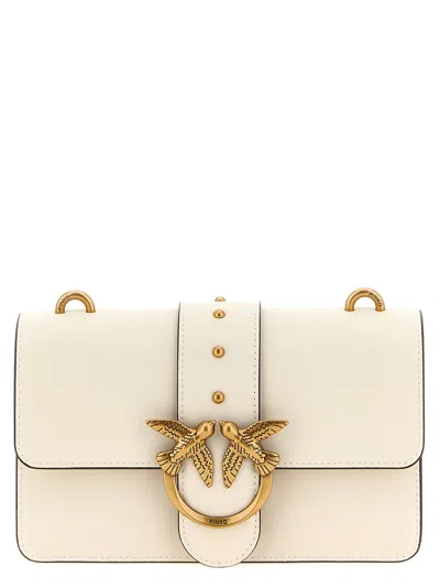 Pinko Love One Mini Crossbody Bag In White