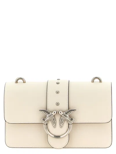 Pinko 'love One Mini' Crossbody Bag In White