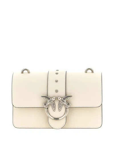 Pinko Love One Mini Crossbody Bag In White