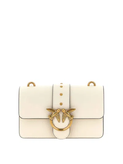 Pinko Love One Mini Crossbody Bag In White