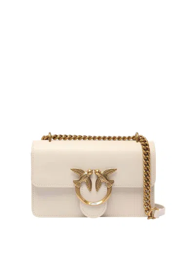 Pinko Love One Mini Crossbody Bag In White