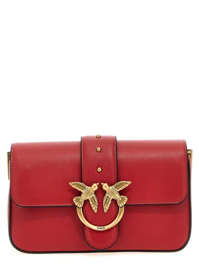 Pinko Love One Mini Crossbody Bags Red