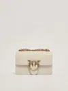 Pinko Classic Love Bag One Simply Crossbody Bags White In Bianco
