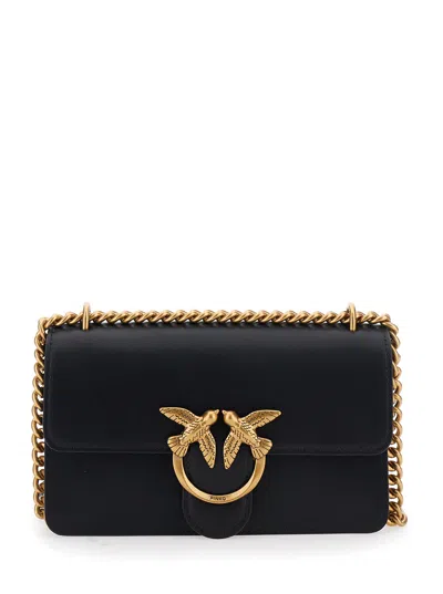 Pinko Love One Mini Dc Vitello Seta In Black