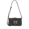 Pinko Love One Mini Leather Bag In Black