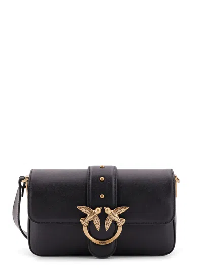 PINKO LOVE ONE MINI LEATHER SHOULDER BAG