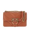 Pinko Love One Mini Light Shoulder Bag In Brown