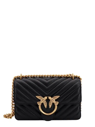 Pinko Love One Mini Matelassé Leather Shoulder Bag
