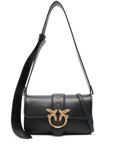 Pinko Love One Mini Shoulder Bag In Black