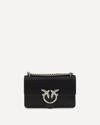 Pinko Love One Mini Shoulder Bag In Black