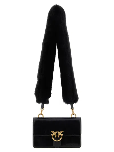 Pinko 'love One' Mini Shoulder Bag In Black
