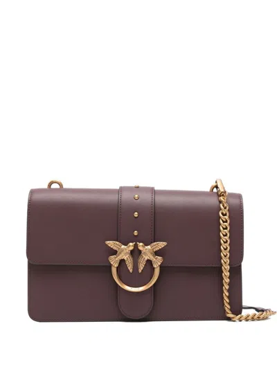 Pinko 'love One Mini' Shoulder Bag In Brown