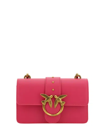 Pinko Love One Mini Shoulder Bag In Fuchsia