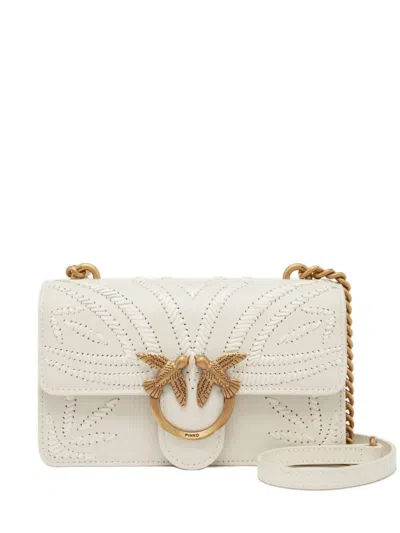 Pinko Love One Mini Shoulder Bag In Neutral