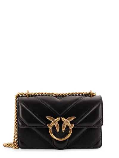 Pinko Love One Mini Shoulder Bag  In Black