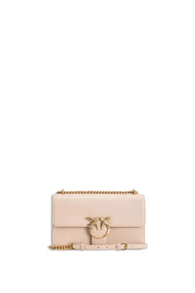 Pinko Love One Mini Shoulder Bag  In Sand