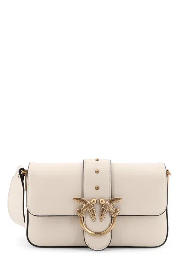 Pinko Love One Mini Shoulder Bag In White