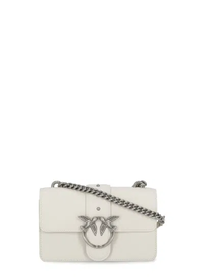 Pinko Love One Mini Shoulder Bag In White