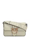 Pinko Love One Mini Shoulder Bag In White