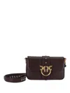 Pinko Love One Mini Slouchy Mb+charm In Brown