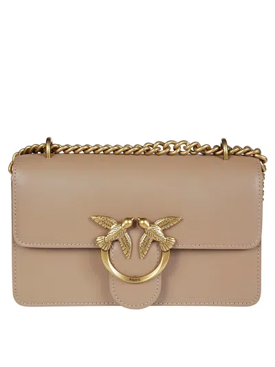 Pinko Love One Mini Vitello Seta In Beige