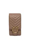 Pinko Love One Phone Holder In Neutrals