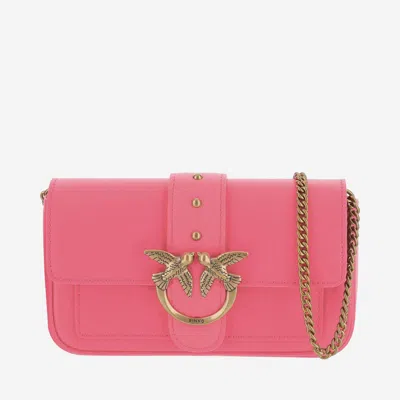 Pinko Love One Pocket Bag In Pink