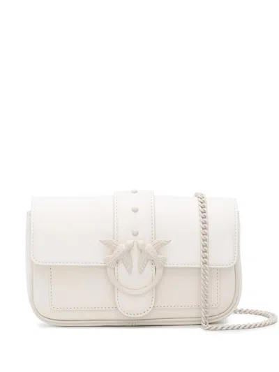Pinko Love One Pocket Bags In White
