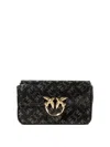 Pinko Love One Pocket Crossbody Bags Black In Black