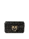Pinko Love One Pocket Crossbody Bags Black In Black