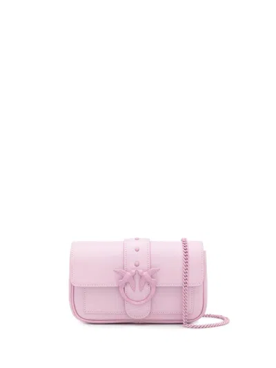 Pinko `love One Pocket` Crossbody Bag In Pink
