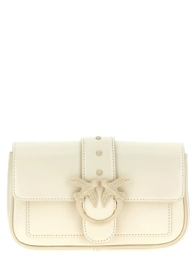 Pinko Love One Pocket Crossbody Bag In White