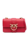 Pinko Love One Quilted Crossbody Bag In Rot