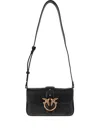 Pinko Love One Mini Slouchy Fl Pelle In Black
