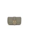 Pinko Mini Love Birds-detail Shoulder Bag In Black