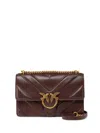 Pinko Love One Shoulder Bag In Black