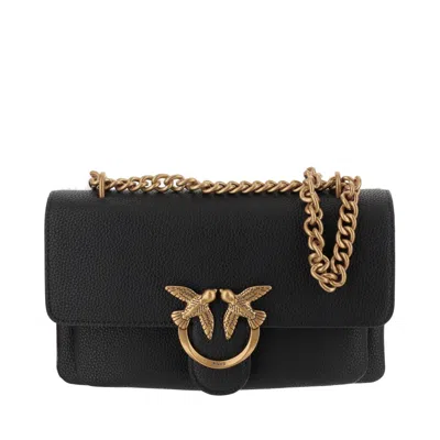 Pinko Love One Shoulder Bag In Black