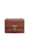 Shop Pinko Love One Shoulder Bag In Brown