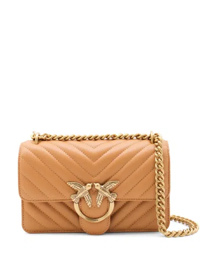 Pinko Love One Shoulder Bag In Brown