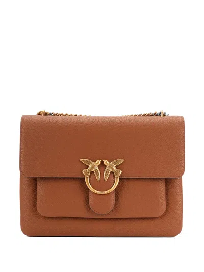 Pinko Love Schultertasche In Brown