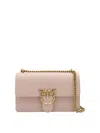 Pinko Love One Shoulder Bag In Light Pink