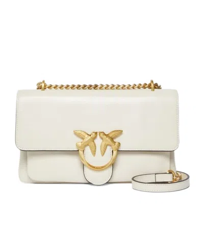 Pinko Love One Shoulder Bag In White