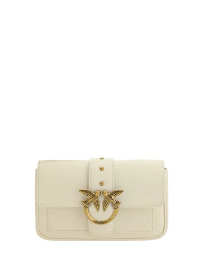 Pinko Love One Shoulder Bag In Metallic
