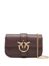 Pinko Love One Simply Pocket Mini Bag In Brown
