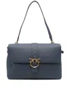 Pinko Love One Simply Shoulder Bag In Blue