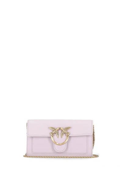 Pinko Love Bag Color Block Wallet In Purple